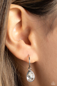 Teardrop Tassel - White - Paparazzi Accessories