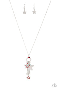 Starry Statutes - Red - Paparazzi Accessories