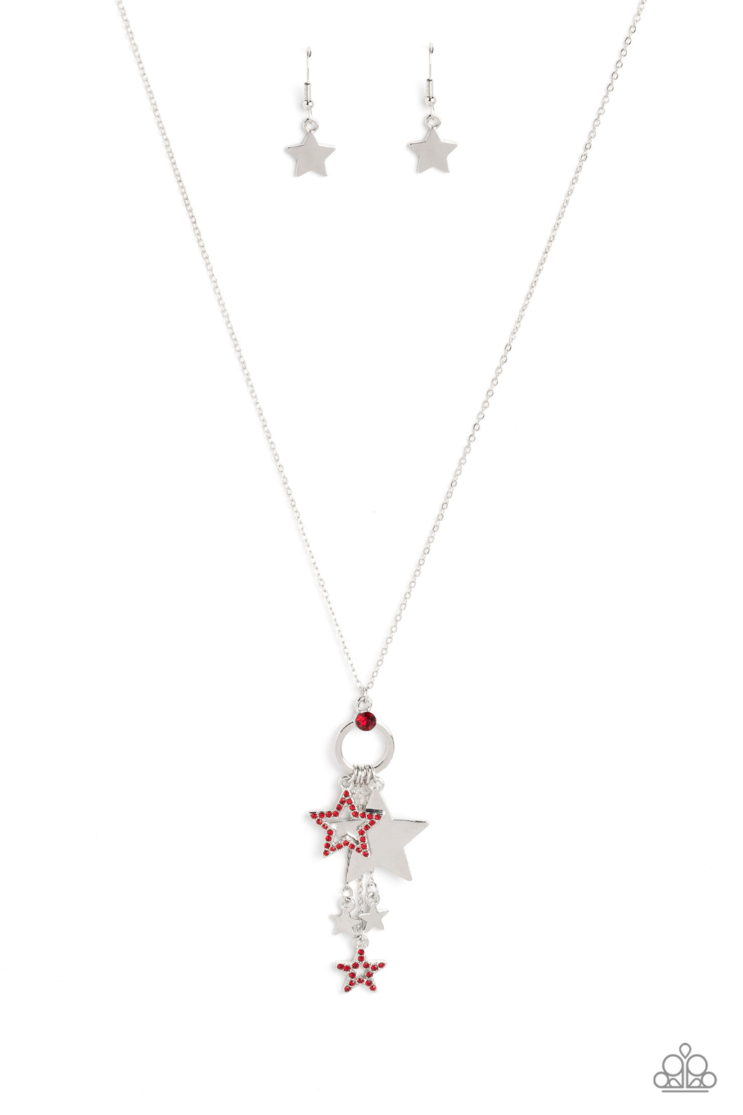 Starry Statutes - Red - Paparazzi Accessories