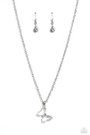 Butterfly Lullaby - White - Paparazzi Accessories