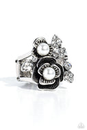 Fine-BLOOMING - White - Paparazzi Accessories