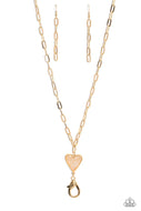 Kiss and SHELL - Gold - Paparazzi Accessories