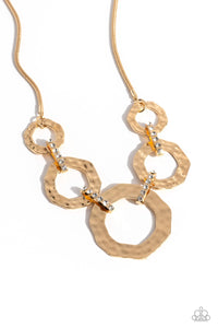 Rounded Redux - Gold - Paparazzi Accessories