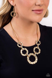 Rounded Redux - Gold - Paparazzi Accessories