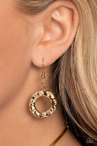Rounded Redux - Gold - Paparazzi Accessories