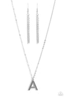 Leave Your Initials - Silver - A - Paparazzi Accessories