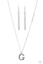 Load image into Gallery viewer, Leave Your Initials - Silver - G - Paparazzi Accessories