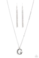Leave Your Initials - Silver - G - Paparazzi Accessories
