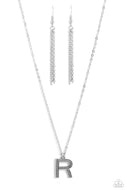 Leave Your Initials - Silver - R - Paparazzi Accessories