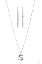 Load image into Gallery viewer, Leave Your Initials - Silver - S - Paparazzi Accessories