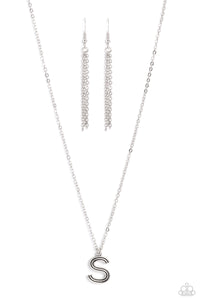 Leave Your Initials - Silver - S - Paparazzi Accessories