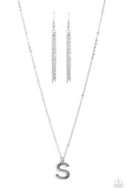Leave Your Initials - Silver - S - Paparazzi Accessories