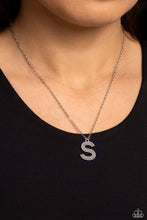 Load image into Gallery viewer, Leave Your Initials - Silver - S - Paparazzi Accessories