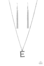 Load image into Gallery viewer, Leave Your Initials - Silver - E - Paparazzi Accessories