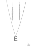 Leave Your Initials - Silver - E - Paparazzi Accessories