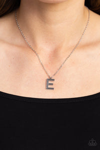 Leave Your Initials - Silver - E - Paparazzi Accessories