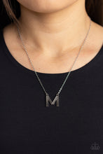 Load image into Gallery viewer, Leave Your Initials - Silver - M - Paparazzi Accessories