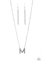 Load image into Gallery viewer, Leave Your Initials - Silver - M - Paparazzi Accessories