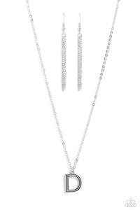 Leave Your Initials - Silver - D - Paparazzi Accessories