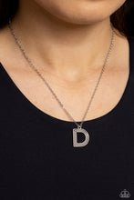 Load image into Gallery viewer, Leave Your Initials - Silver - D - Paparazzi Accessories