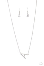 Load image into Gallery viewer, INITIALLY Yours - A - White - Paparazzi Accessories