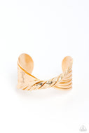 Radiant Ribbons - Gold - Paparazzi Accessories