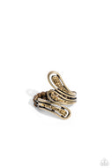 Flared Fashion - Brass - Paparazzi Accessories