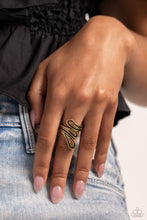 Load image into Gallery viewer, Flared Fashion - Brass - Paparazzi Accessories