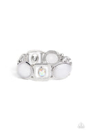 Majestic Mashup - White - Paparazzi Accessories