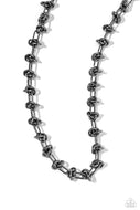 Knotted Kickoff - Black - Paparazzi Accessories