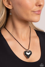 Load image into Gallery viewer, CORDED Love - Black - Paparazzi Accessories
