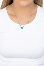 Load image into Gallery viewer, Cant BUTTERFLY Me Love - Blue - Paparazzi Accessories