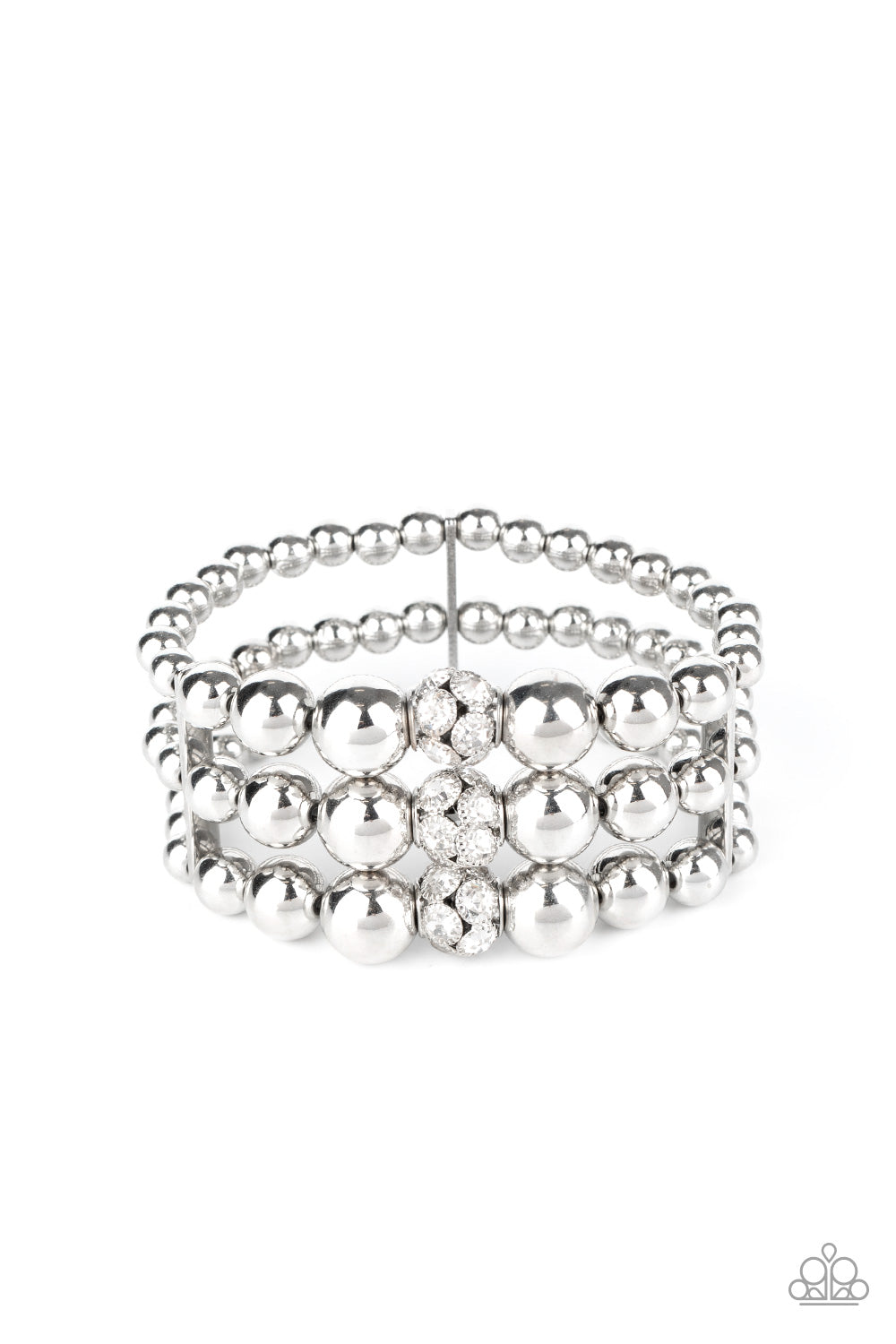 Icing On The Top - White - Paparazzi Accessories