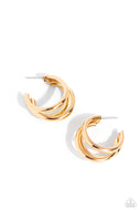 HOOP of the Day - Gold - Paparazzi Accessories