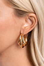Load image into Gallery viewer, HOOP of the Day - Gold - Paparazzi Accessories