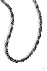 Braided Ballad - Black - Paparazzi Accessories