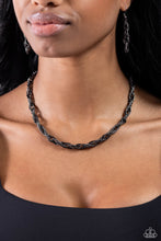 Load image into Gallery viewer, Braided Ballad - Black - Paparazzi Accessories