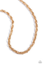 Load image into Gallery viewer, Braided Ballad - Gold - Paparazzi Accessories