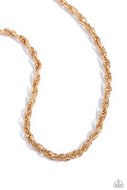 Braided Ballad - Gold - Paparazzi Accessories