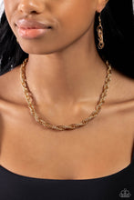 Load image into Gallery viewer, Braided Ballad - Gold - Paparazzi Accessories