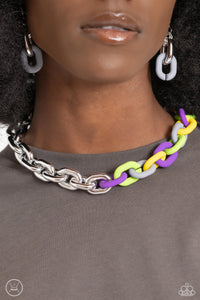 Contrasting Couture - Candid Contrast - Silver - Paparazzi Accessories