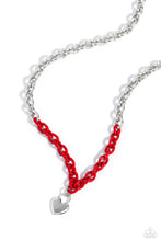 Load image into Gallery viewer, Locked Down - Locked and Loved - Red - Paparazzi Accessories
