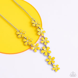 Flowering Feature - Yellow - Paparazzi Accessories