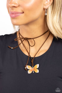 Winged Wanderer - Orange - Paparazzi Accessories