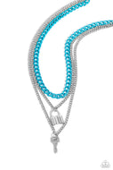 Locked Labor - Blue - Paparazzi Accessories