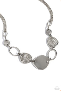 Asymmetrical Attention - White - Paparazzi Accessories