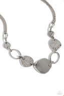 Asymmetrical Attention - White - Paparazzi Accessories