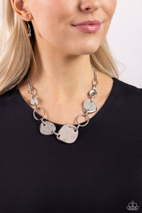 Asymmetrical Attention - White - Paparazzi Accessories