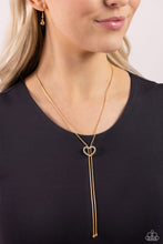 Load image into Gallery viewer, Tempting Tassel - Gold - Paparazzi Accessories