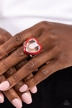 Load image into Gallery viewer, Hallmark Heart - Red - Paparazzi Accessories